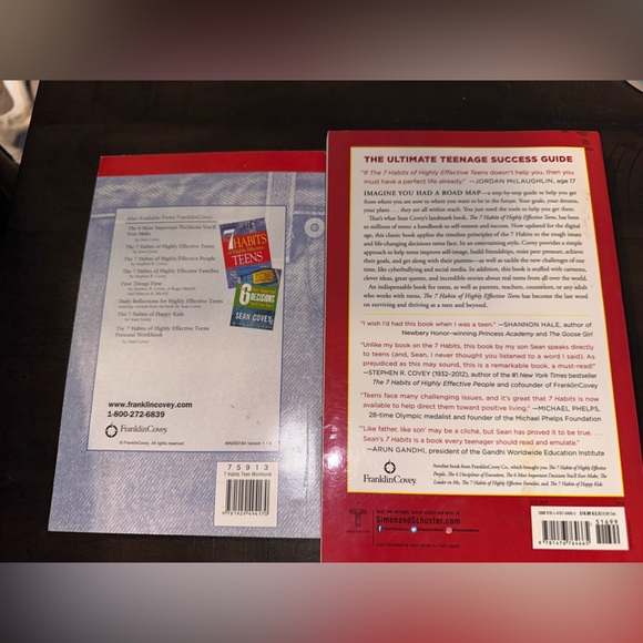 The 7 Habits of Highly Effective Teens - By Sean Covey Paperback Plus Workbook - Picture 2 of 3